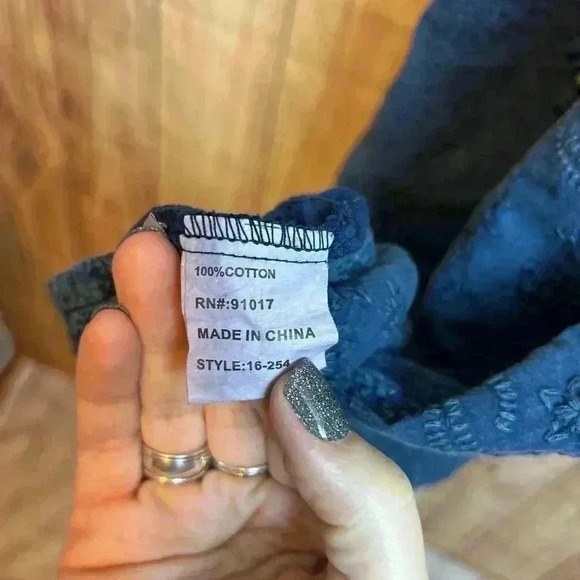 Luna Moon Embroidered Bead Tank Top Mineral Wash Size S - Picture 5 of 7